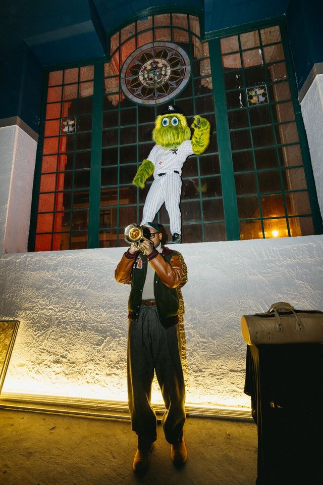 Live entertainment activation at a dramatic event entrance