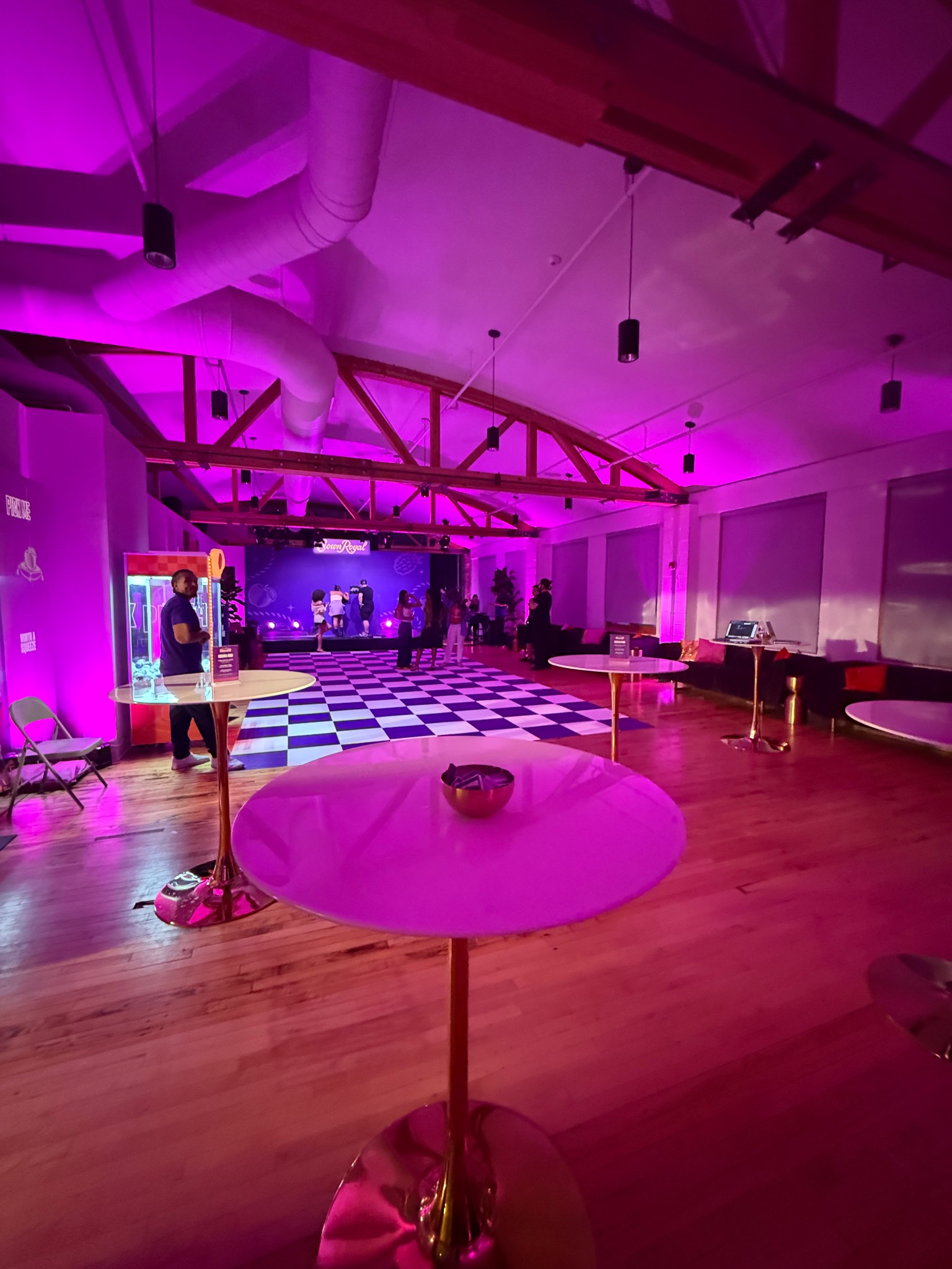 Crown Royal branded social event in a polished loft setting