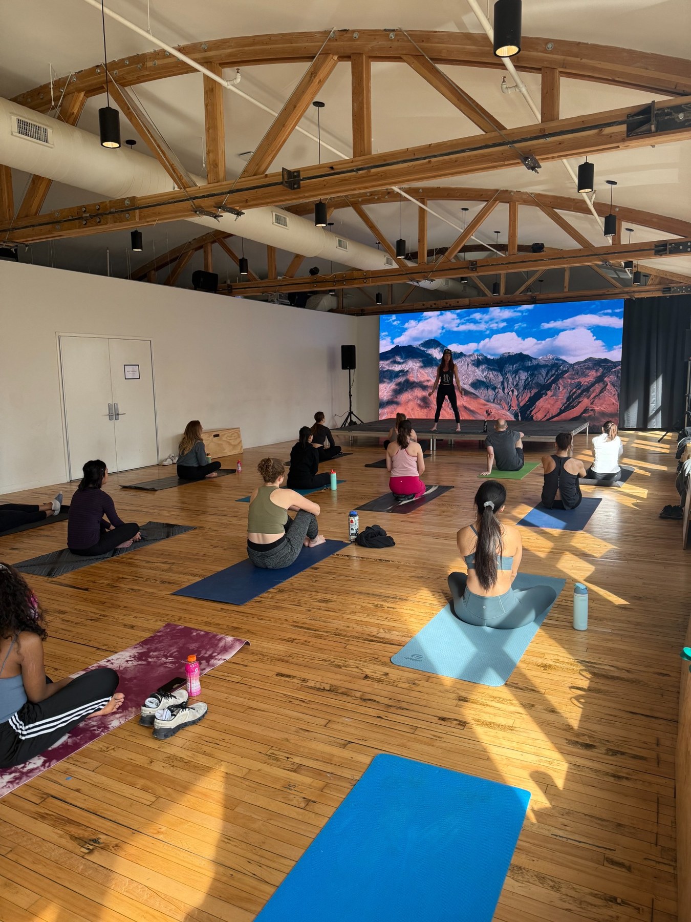 Wellness event in a large venue